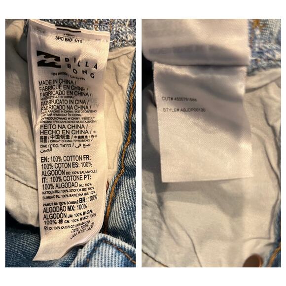Billabong x Wrangler Patch Flare Jeans Size 25 - Picture 12 of 14